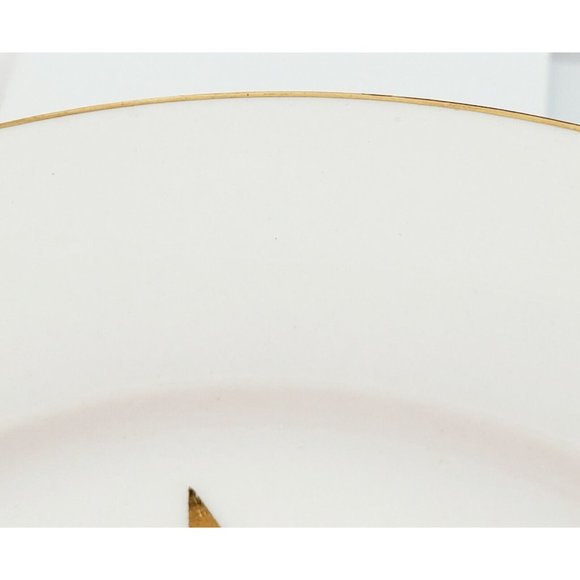 Set of 5 Pier 1 Christmas Tree 7.5” Dessert Salad Plate stylized holiday tree - Picture 4 of 9